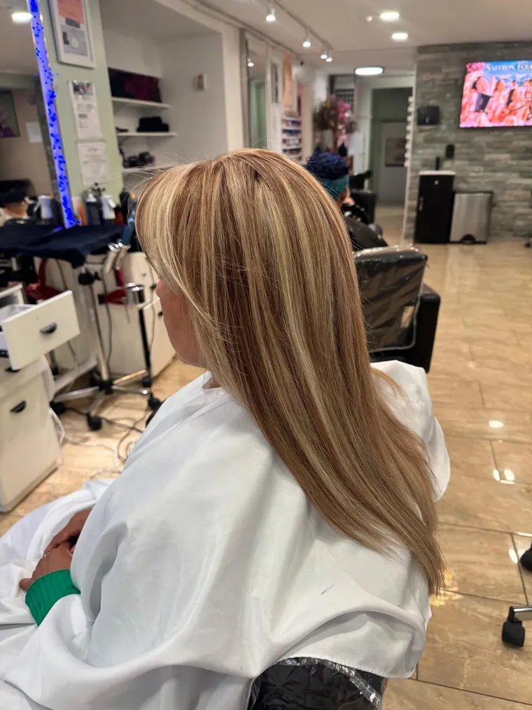 Roots touch up and Hair Cut at Naespa Beauty in Astoria